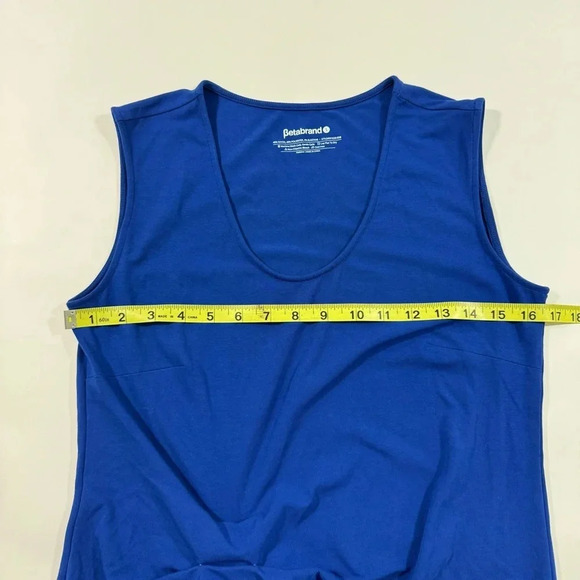 Betabrand Jolie Sleeveless Top Seaglass Blue - Picture 6 of 7